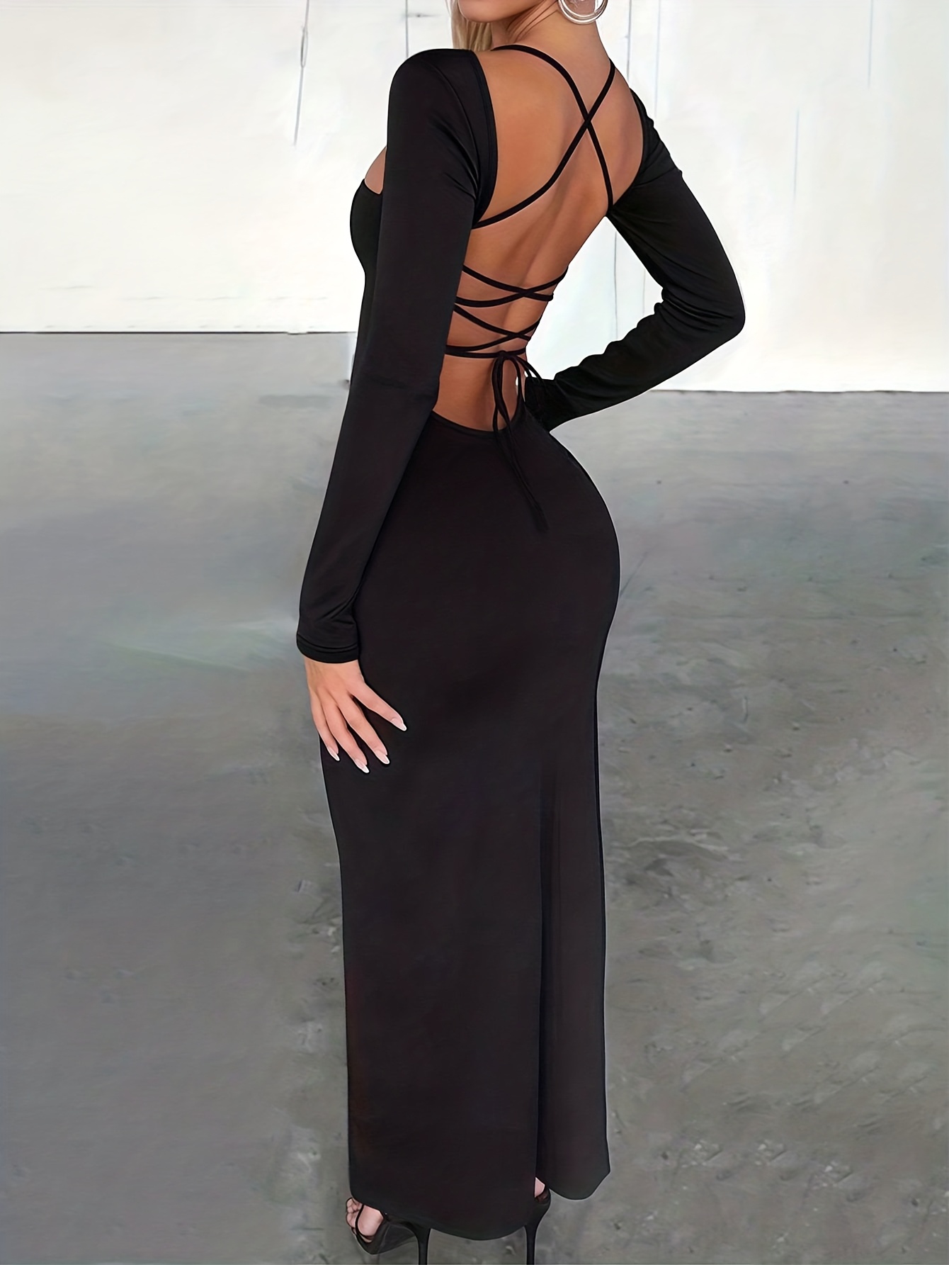 backless winter formal dresses Karla Glamorous Off the Shoulder Beading Pleated Corset Long Prom Dres main image 0