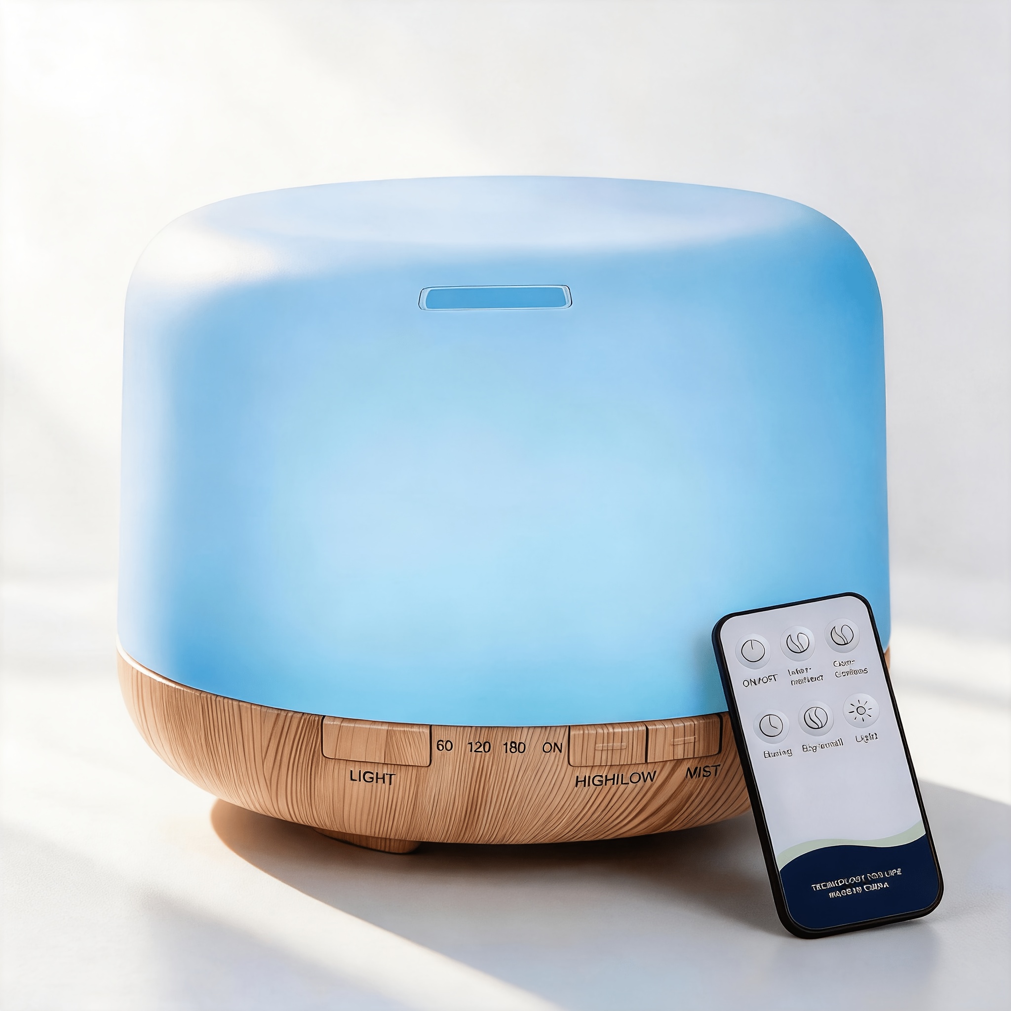 TEMU 500ml Aromatherapy Diffuser Humidifier With 7-color Led Lights Diffuser For Home Office, Bedroom