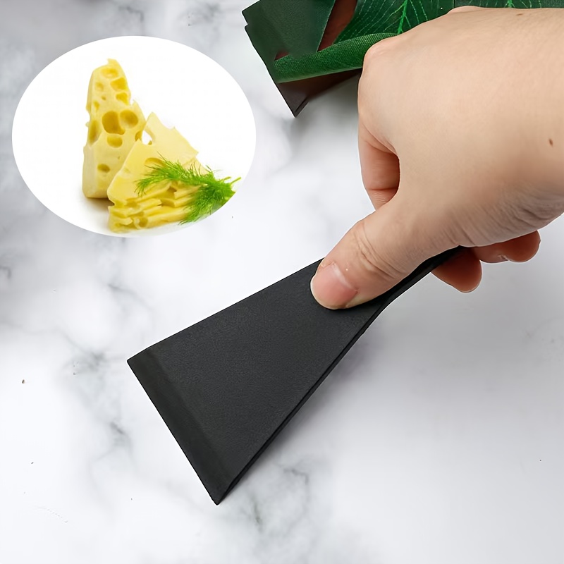 

Raclette Black Silicone Spatula For Baking - 13.5cm/5.31in Length, 5cm/1.97in Width - Perfect For , Whipped Cream, And More - Food Safe, Non-stick