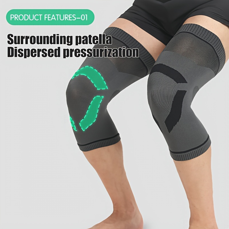 2pcs Ultra-Thin Breathable Knee Support Sleeves for Men And Women, Unisex Warm And Comfortable Compression Knee Brace, Comfortable And High Elastic Knee Support, Two Colors Available, Perfect Gift for Family And Friends, Suitable for Day&Night Use