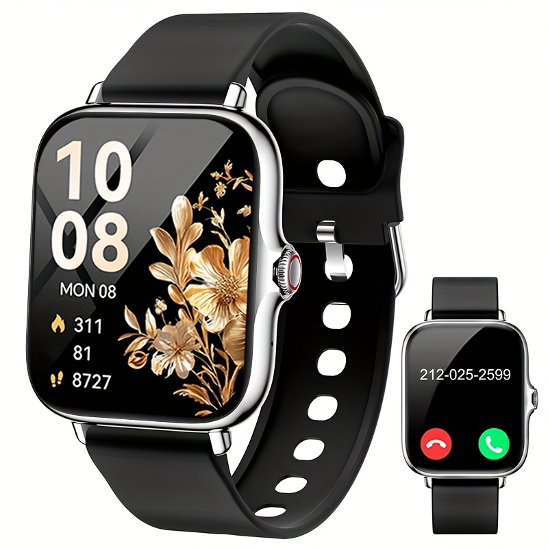 Fully Touchscreen Smartwatches for Men And Women, Featuring Wireless Wireless Calling And Answering, Step Counting, Compatible with Android And Ios Smartphones, Available in Multiple Color Options, Perfect As a Holiday Gift for Men, Women, Couples