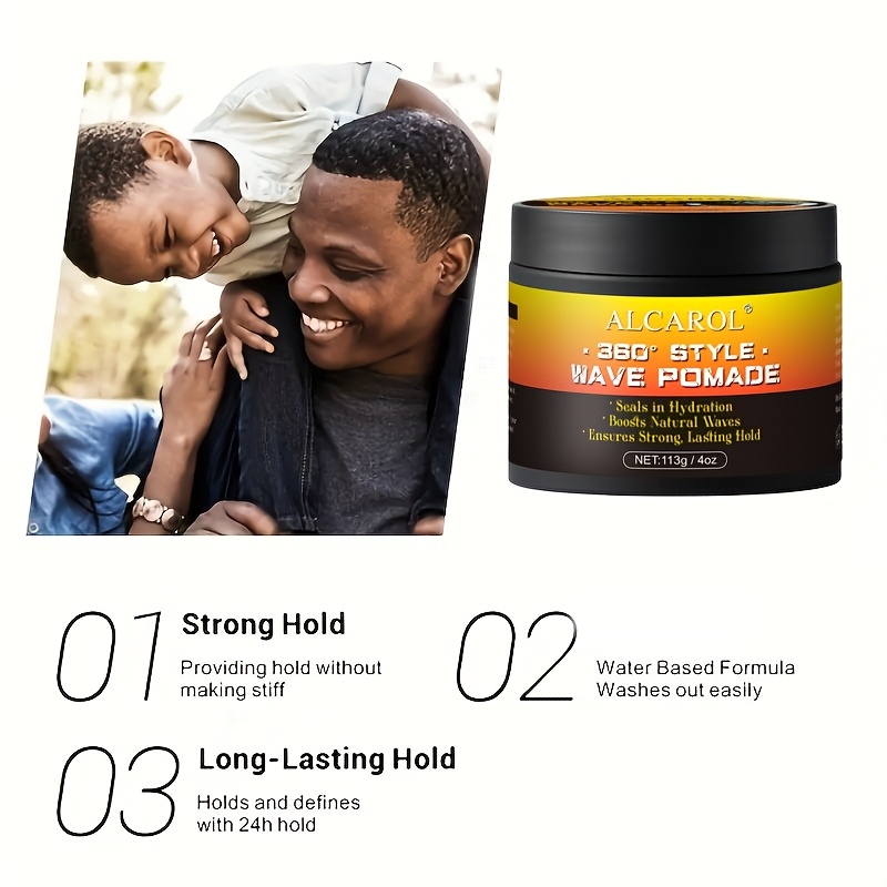 Men'S Wave Pomade 360 Wave Hair Instant Styling