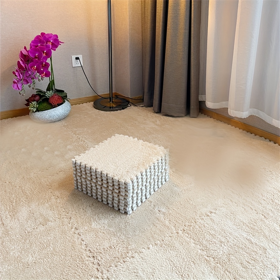 Image of 24pcs Modern Minimalist Foam Floor Mat Set, Non-slip Interlocking Puzzle Exercise Mat, Suitable For Living Room, Gym, Game Room - Hand Washable, Durable, Foldable, Fitness Mat, 11.8*11.8 Inch