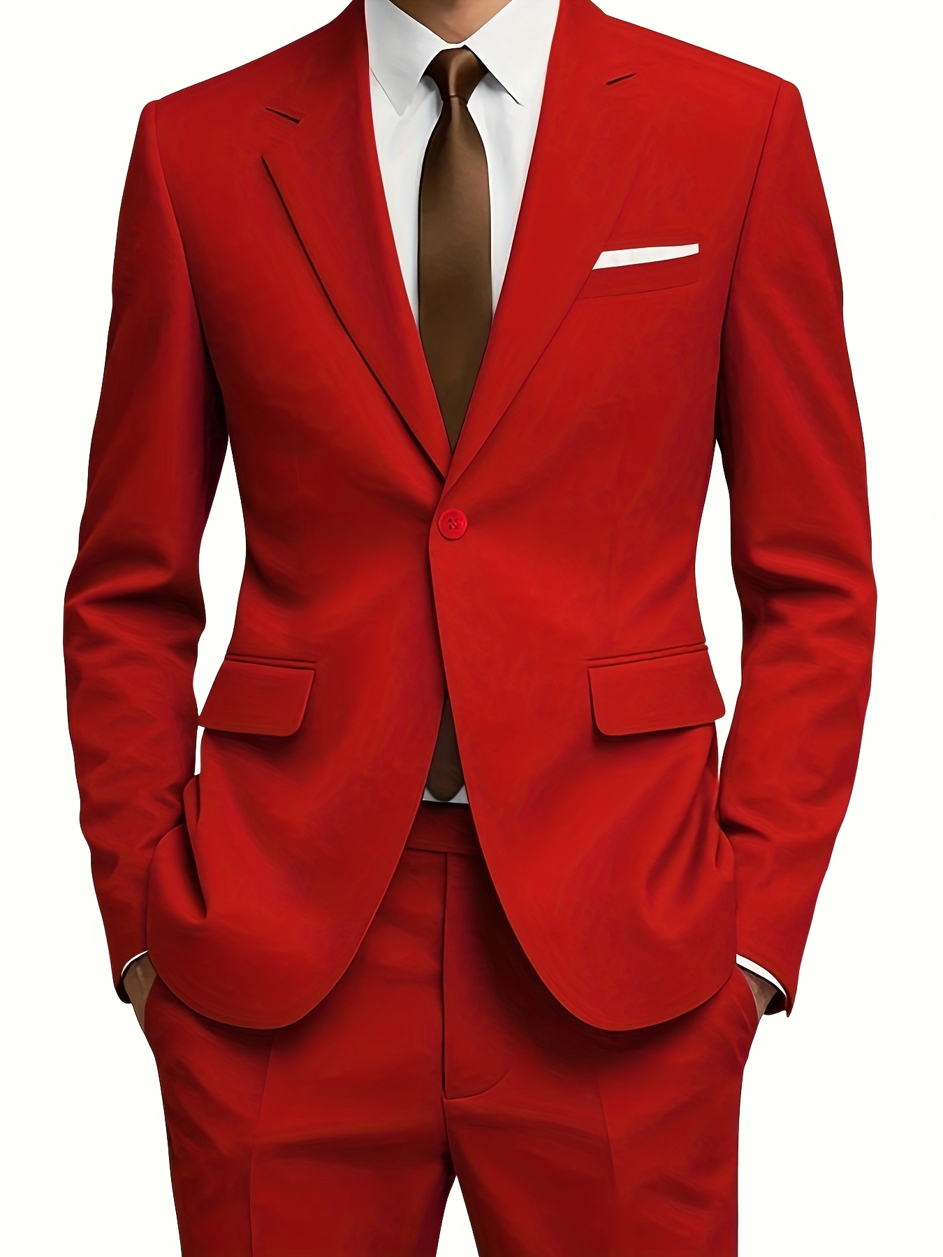 Terno Vestir De Rojo Hombre Traje Rojo Traje De Saco Para Hombre