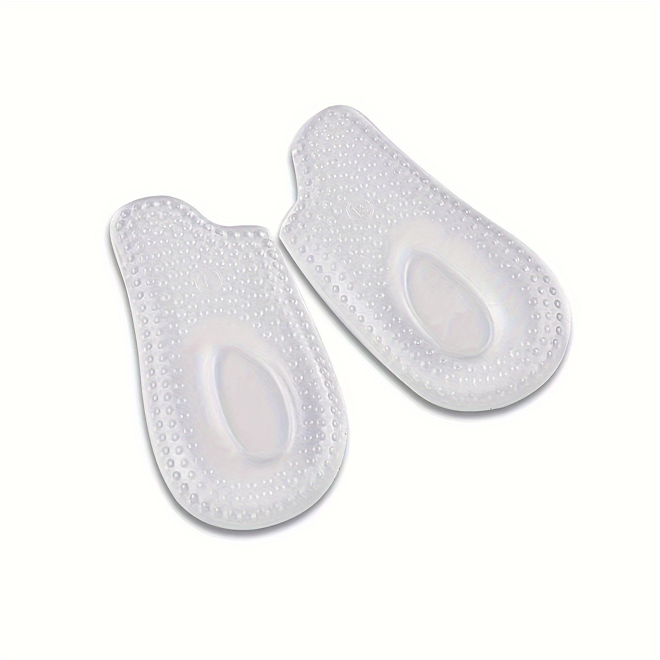 

Two-pack New Summer Transparent Invisible High Comfortable Shoe Insoles Silicone Soft Heel Protection Pads Prevent Heel Bone Spur Foot Pain Shoe Insoles Suitable For Sports Shoes And Casual Shoes