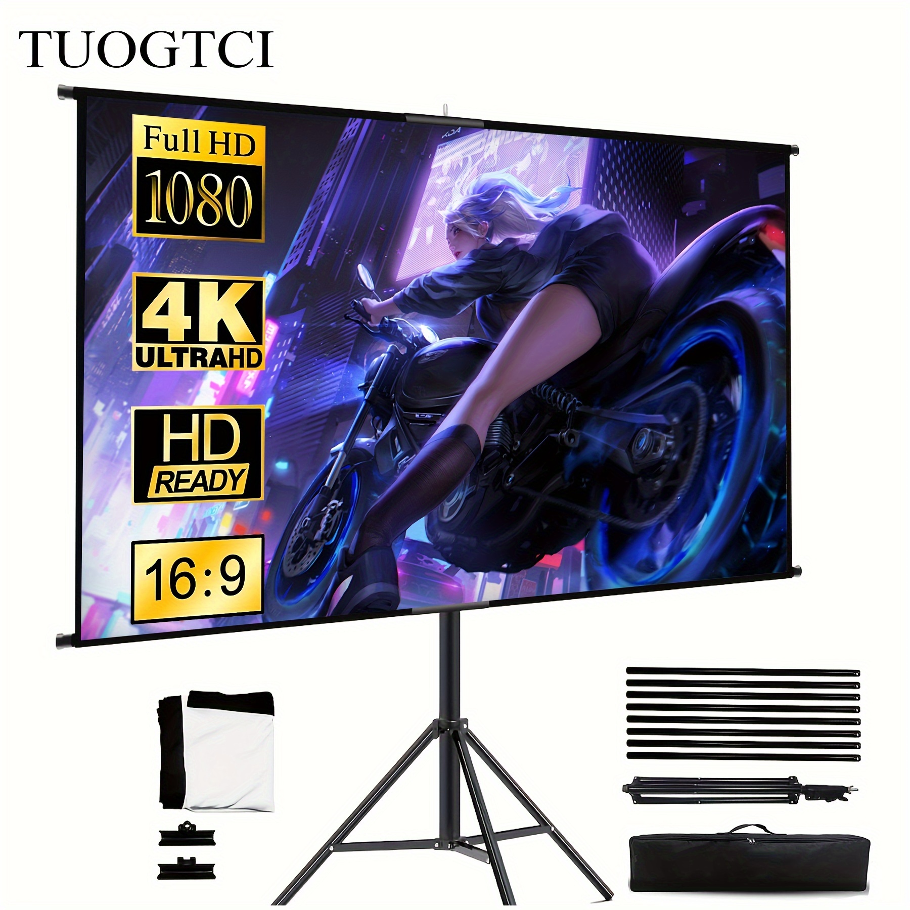 プロジェクタースクリーン、プロジェクションスクリーン、プロジェクタースクリーン 4:3/16:9 HD 折りたたみ式 折り目防止 ポ  Amazon.co.jp: ポータブルプロジェクタースクリーン、4:3、16:9 Hd折りたたみ式プロジェクタースクリーンプルダウン、しわ防止ホームシアター  ... プロジェクタースクリーン 60-133 インチメタルグレー耐光 16:9 ポータブル黒枠穴付きホーム屋外投影スクリーン(84 inc