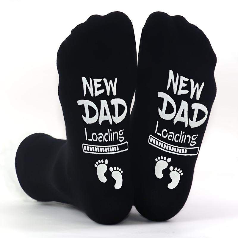 E-shop 1 Paar (oder kompatibel mit 1 Paar) Lustige Novelty "Loading..." Elternschaft Socken – Ideales Geschenk für Neue Väter, Vatertags-Witzkleidung –