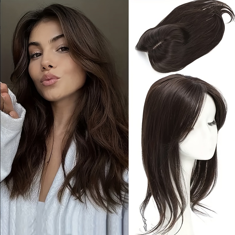 topper with hair bangs synthetic hair clip in hair extensions for daily   accessories halloween christmas details 2