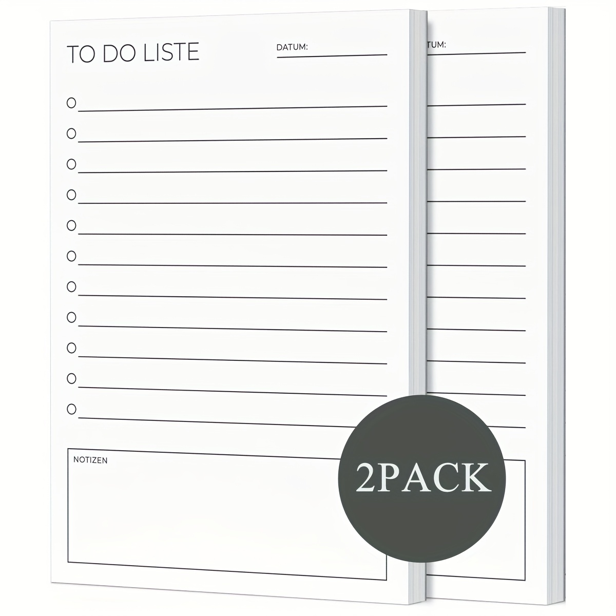 2-pack List, Schedule Planner Organizer Notebook For Appointments, Tasks, Reminders, And Notes
