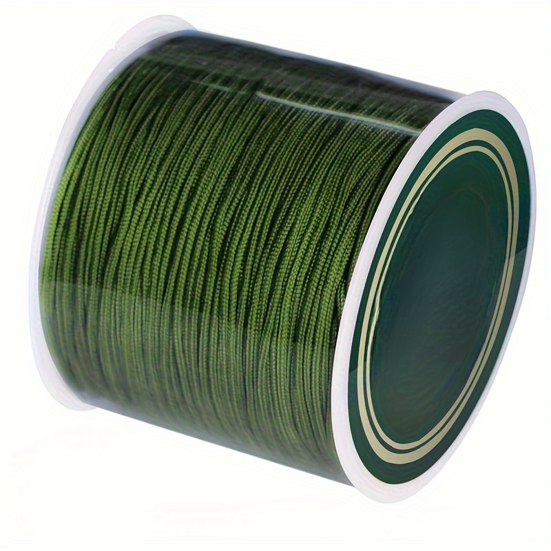 TEMU 72 Cultural Jade Thread 1.0mm Hand Woven Ring Necklace Bead Tassel Diy Bead Bracelet Rope
