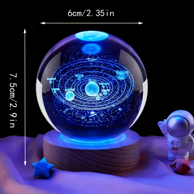 

1pc Small 3d Led For Christmas, Easter, 's Day, 's Day, , , Paperweight Decoration,