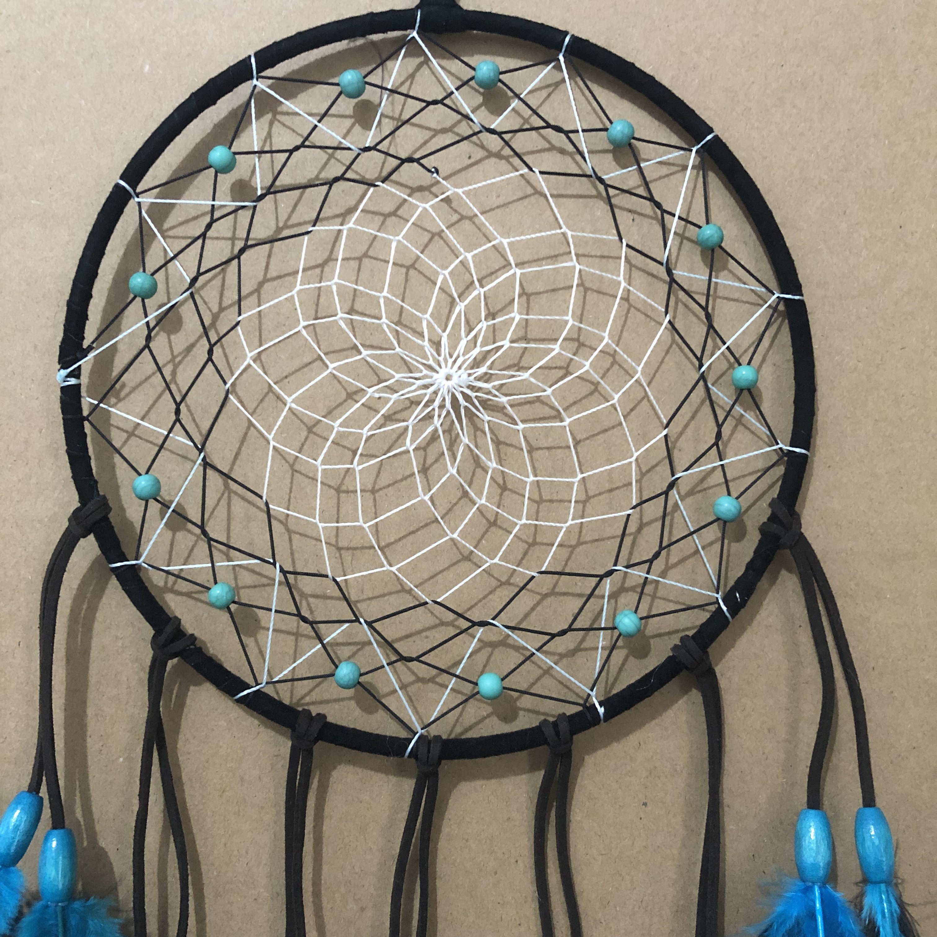 Blue Dream Catchers Handmade, Boho Traditional Circular Net for Wall  Hanging Decor, Bedroom Kids, Home Decoration, Art Ornament Craft Gift