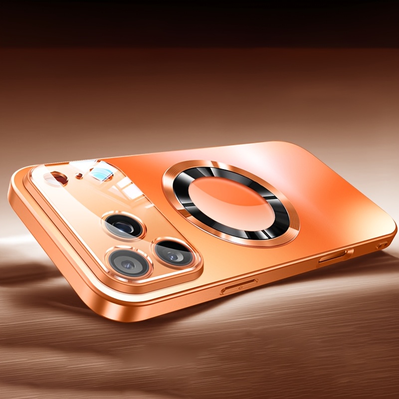 TEMU Phone Case: Luxury Glass Camera Lens Wireless Charging Phone Case For Iphone 11/12/13/14/15/16/17/18 Pro Plus Shockproof Lens Protective Film