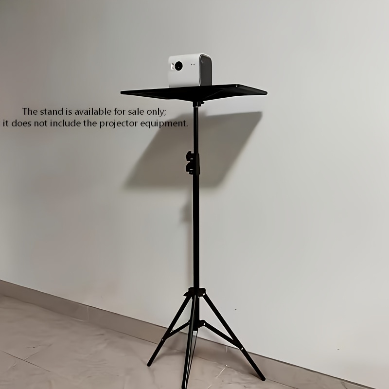 TEMU Support de projecteur universel vertical perçage avec plateau, hauteur réglable jusqu'à 62.99 pouces, support de lit, mur, sol, bureau, étagère