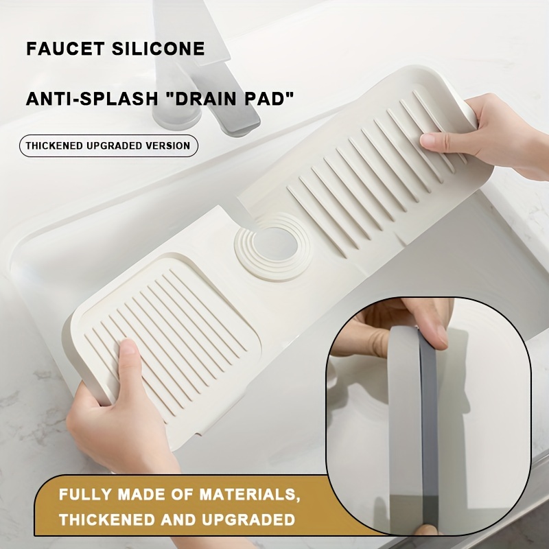 Adjustable Sink Drain Pad Portable Faucet Drain Pad Splash Proof Kitchen  Gadgets