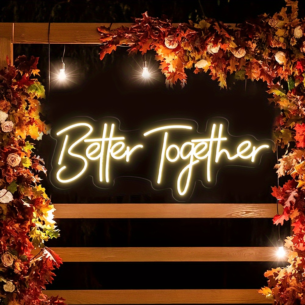 Image of Neon Led Wall Sign - Vibrant Usb-powered Decor For Bedrooms, Weddings, Proposals, Parties, And Home Ambiance, Colorful Wall Art With , Perfect For Romantic Settings