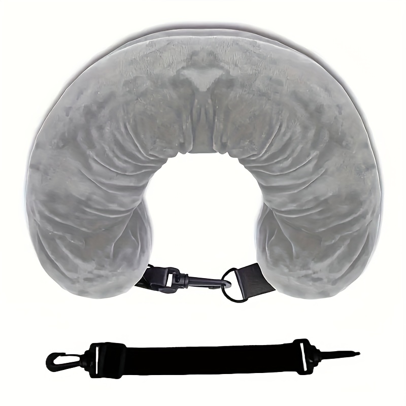 TEMU ["Oreiller de Voyage de U] Oreiller de Voyage de U, Rechargeable avec Vêtements et Quotidiens | Indispensable pour les en Voiture et | Peut