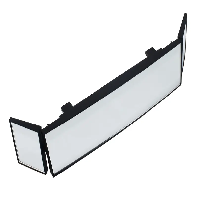yaseenlin wide angle convex car rear view secure clip on seamless curved design for visibility fit for cars suvs and trucks accessory seamless vehicle glass surface details 4