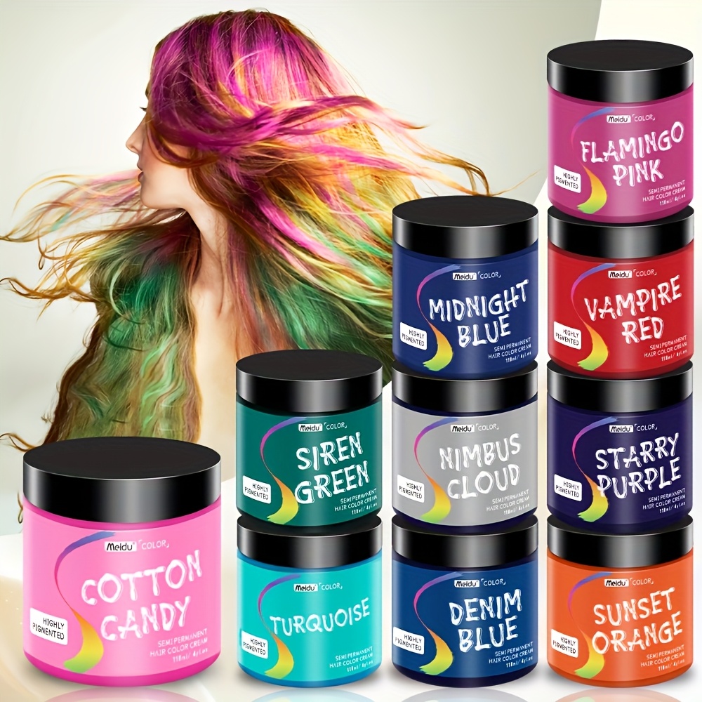colored hair dye semi permanent hair trendy shades - Temu Georgia