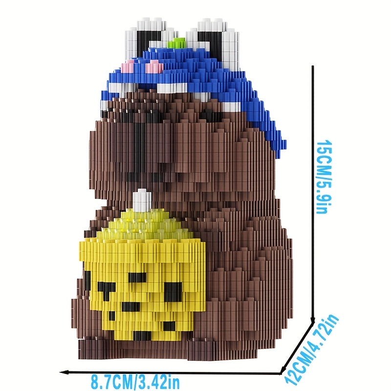 Crocodile Capybara Building Blocks 3D Puzzle Toy - Durable PP Mat