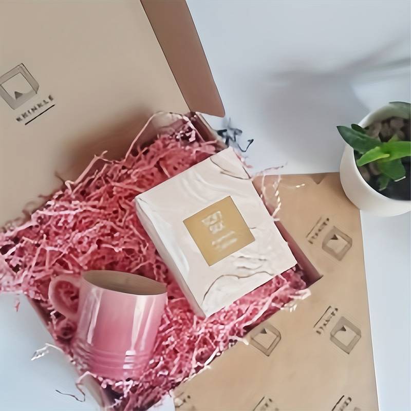 Papier Déchiqueté 100g - Remplissage Pour Paniers Cadeaux, Décoration Fête, Mariage, Noël, Couleur Naturelle