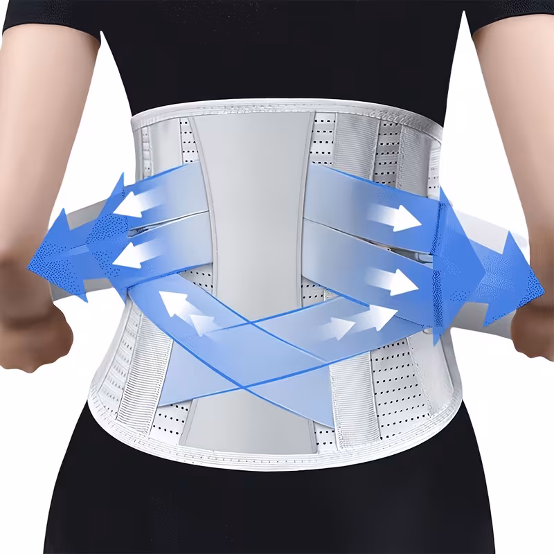 back support belt adjustable breathable lumbar support belt for heavy lifting lower back brace for men and women Product details 0