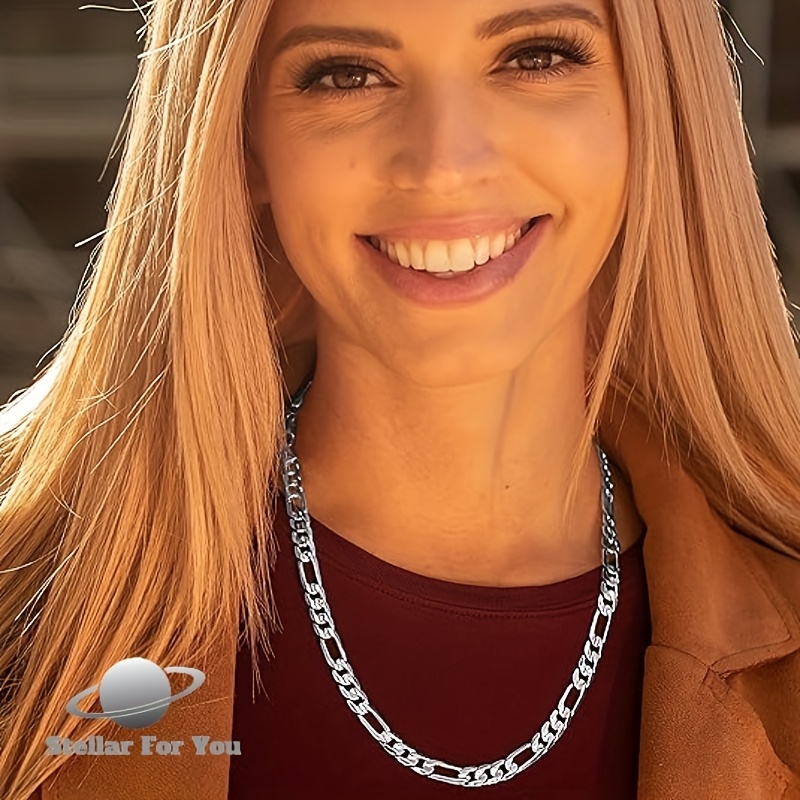 S925 Silvery Cuban Necklace — Classic Layering Piece
