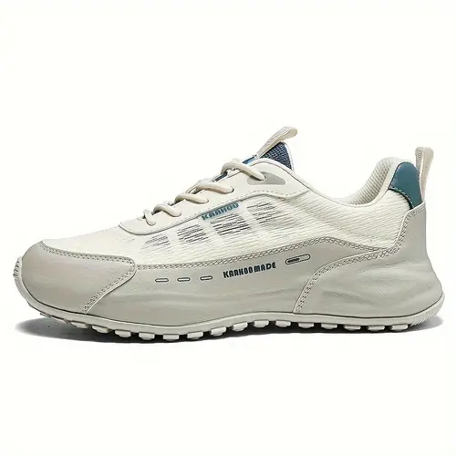 남성용 플랫폼 스니커즈 레이스업 편안한 아웃도어 조깅화 모든 계절