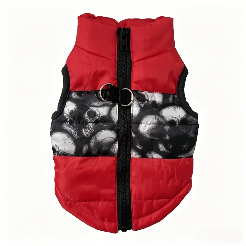 TEMU Petdream For Small Dogs, Pet Clothing, Dog Winter Thick Vest, Dog And Kitten Halloween Warm Vest, Dog With Lead D-ring Coat, Poodle, Chihuahua
