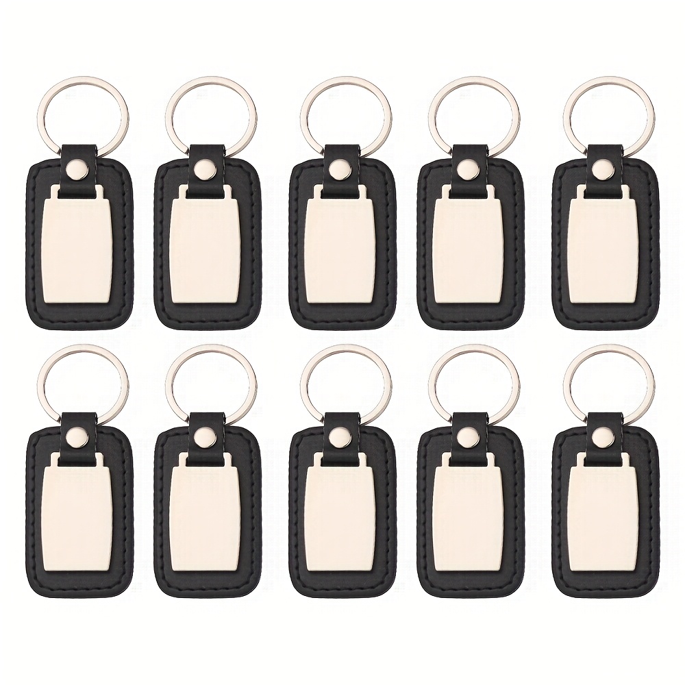 E-shop 10 Stück Modische Schlüsselanhänger Souvenir Geschenke Schlüsselkette Laser Blanko Metall Schlüsselanhänger