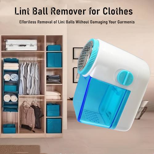 1pc mini lint trimmer blue portable suitable for sweaters removing lint and pilling