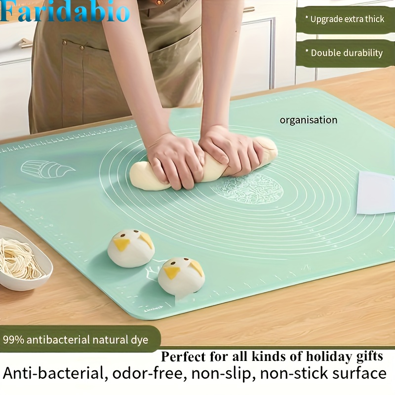 

1pc Silicone Pastry Mat, , Bpa-free, Reusable, Multi-use Kitchen Tool, With Ideal For Holidays & Home Baking, For & Home Cooks