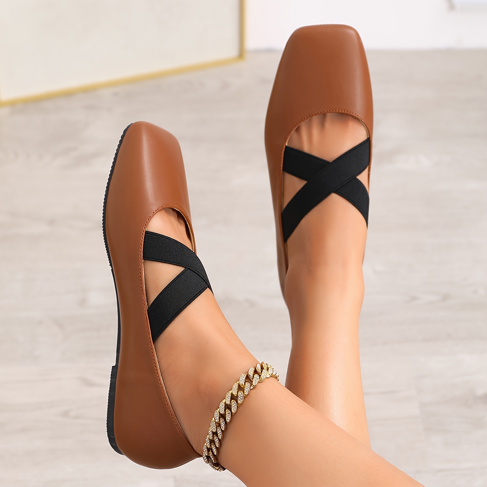 靴 OBLIQUE TOE FLAT SHOES Amazon.com | DEXJEWU Women's Wide Toe Box Flats Knit Mary