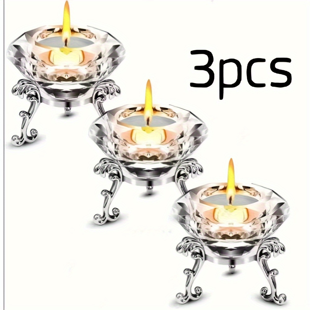 

3pcs Of Clear K9 Chandelier With Metal Support, Decorates Home| Office| Store| Party Events (70mm/")