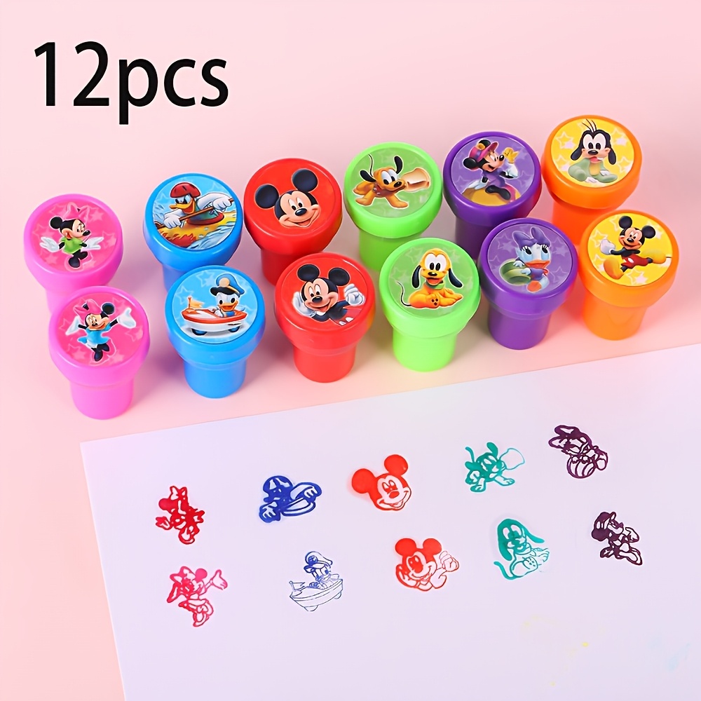 E-shop 12-teiliges Mouse Stempelset, Lustiges Minnie Design, Gemischte Farben DIY Bastelset. Ideal für Scrapbooking, Geburtstags- Feiertagsgeschenke,