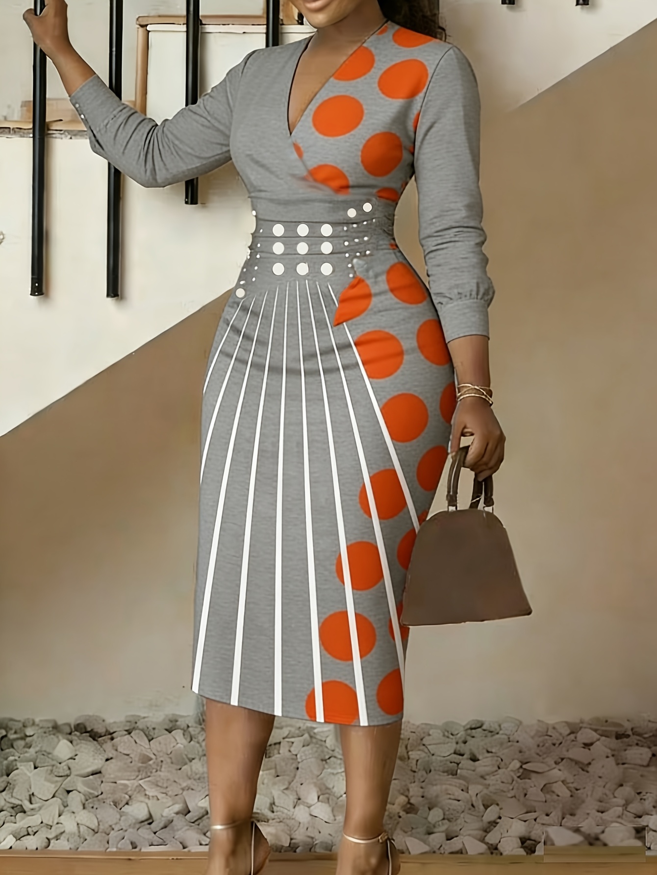 grey fall dress Fifteen Twenty Women's Sally Mixed Media Dress In Dark Heather Gray 3F89141 main image 0