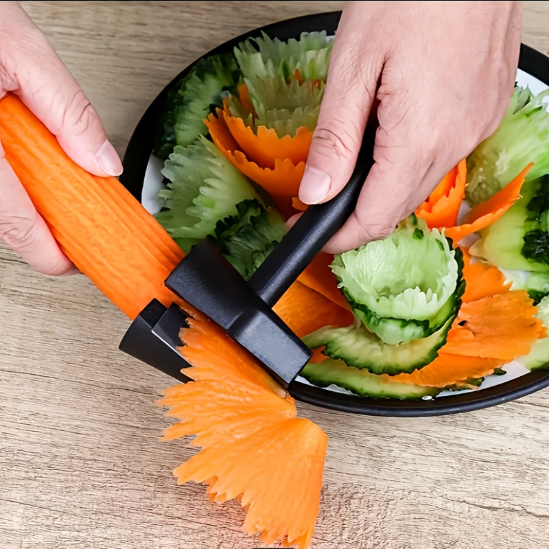 TEMU 1pc Spiral Cutting Machine, Carrot, , Potato Slicing Machine, Fruit Peeler, Carving Device, Kitchen Vegetable Cutting Machine, Slicing Tools, Kitchen And Restaurant Essential Supplies