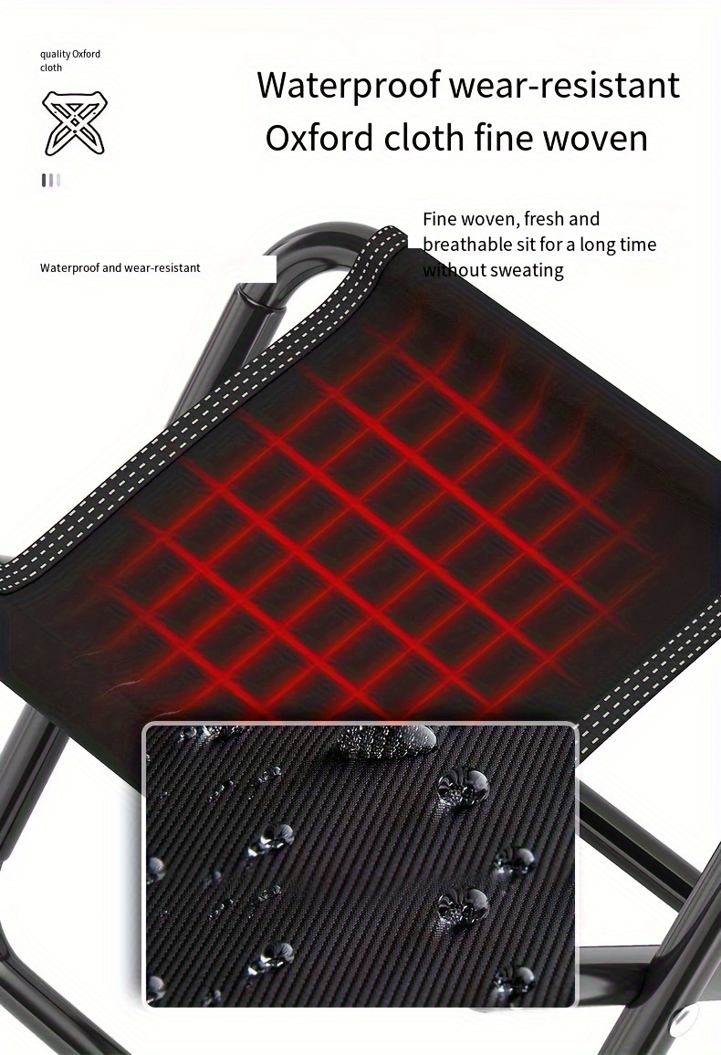 outdoor portable folding chair stool fishing small stool travel camping ultralight stool for queue subway details 7