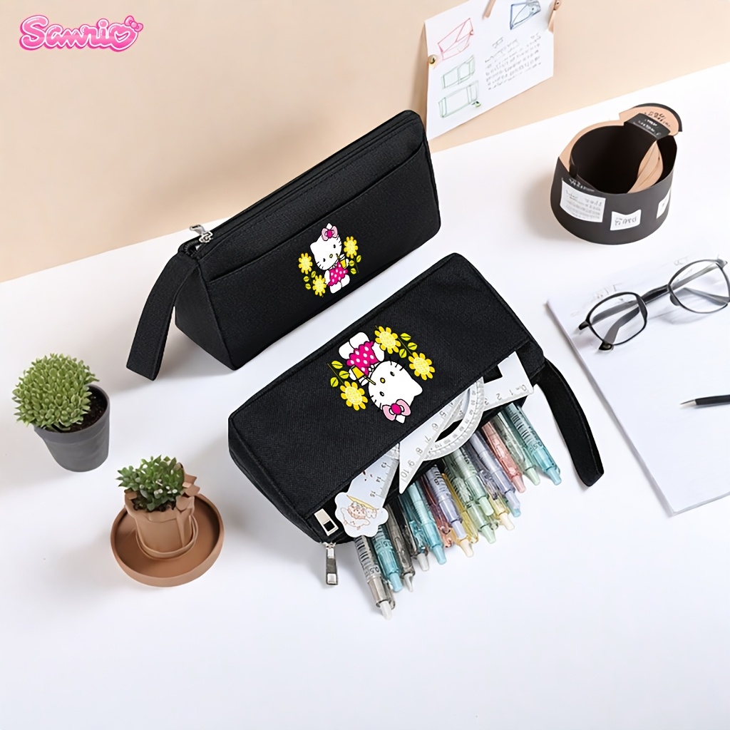 double layer pencil case cute cartoon Temu