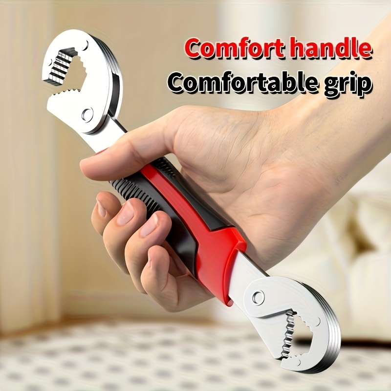 1 Pc Multifunctional Double-ended Pipe Wrench, Tool Multifunctional Looper Pliers, Multifunctional Torque Adjustable Opening Adjustable Wrench, Suitable for DIY And Electrician, Machinery, Motorcycle, Bicycle Home Maintenance Tools.