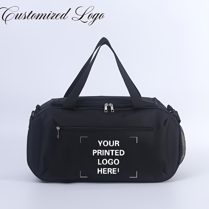 TEMU Borsa organizzatrice da viaggio personalizzata con logo, borsa capiente, borsa tote da viaggio, borsa da palestra, borsa a tracolla,