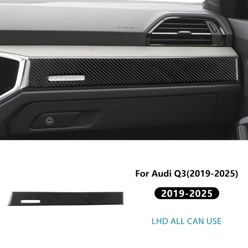 Jupizeus Suitable For Q3 2019-2025 Car Center Console Passenger Side Decorative Panel Fiber Patch Anti-scratch Car Center Console Passenger Side Decorative Panel Decorative Additions Left Driver