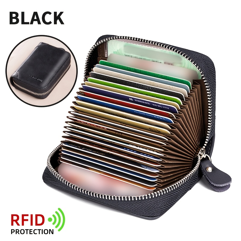 Image of Head Layer Cattle Pickup Bag For Women, Exquisite Leather, Ultra-thin Small Card Holder, License Cover With 20 Card Slots, Suitable For Gifts In