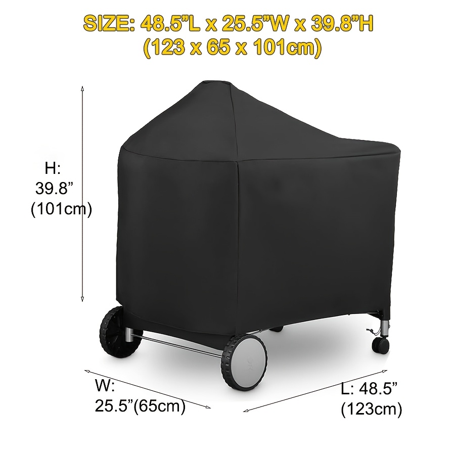 E-shop Outdoor-Grillabdeckung passend für , Kamodo-Grills mit Wagen & weitere Grills, Größe: 48,5"L x 25,5",8"H