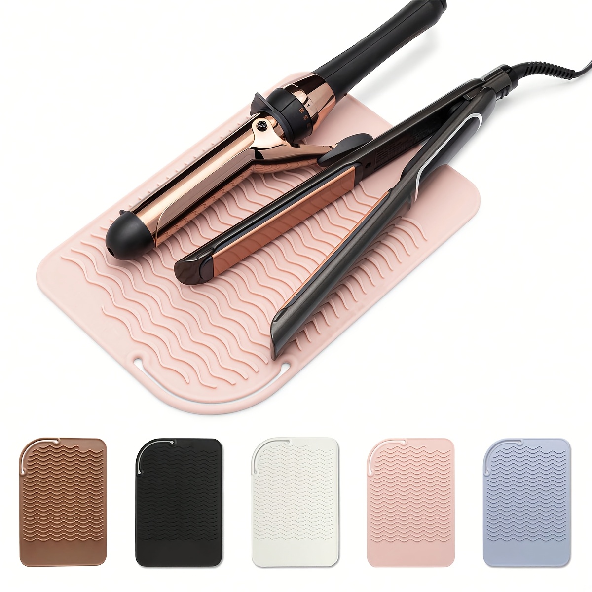 

Heat Resistant Mat - Iron Mat - Curling Iron Holder - Silicone Heat Resistant Mat - Makeup Mat - Mat - Holder