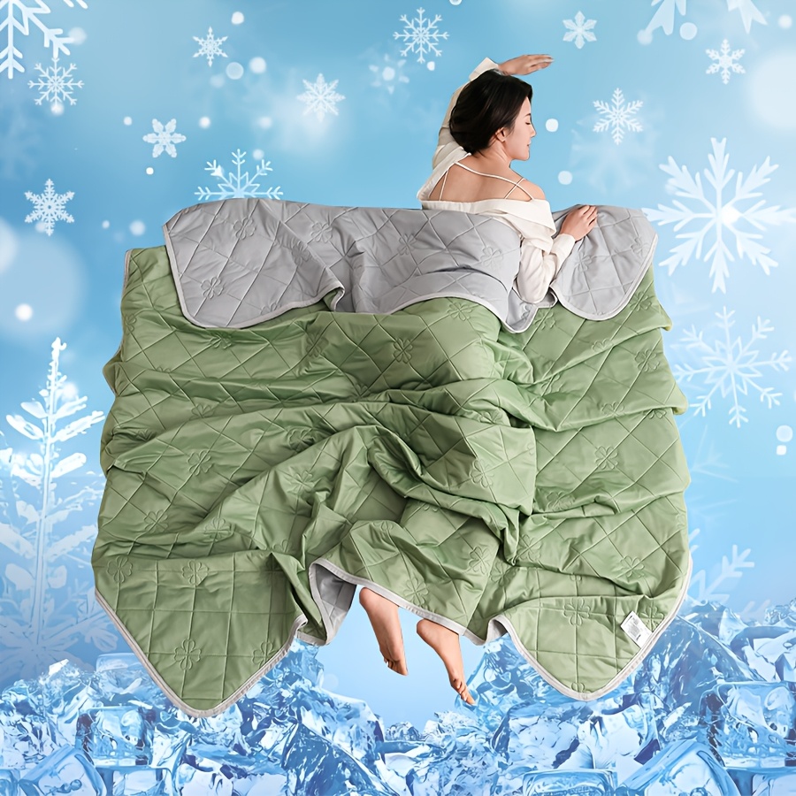 1pc cool summer quilt coolingquilt thin and breathable machine washable suitable for hot sleepers air cooling quilt details 6