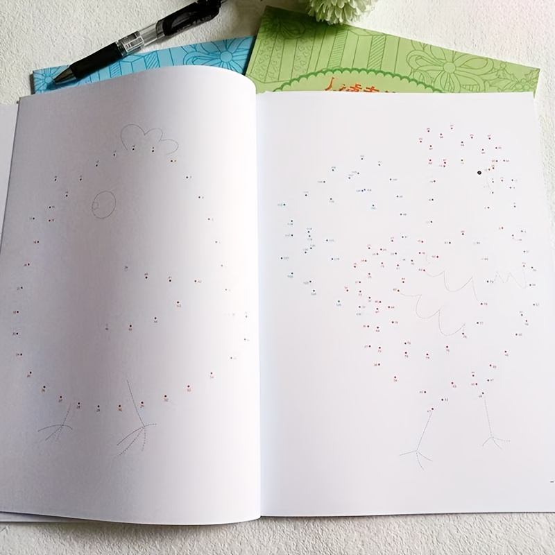 Image of Upgraded Version Of 48 Pages Of Pattern And And Answer One, Difficulty Large Size Thick Card Binding Line Concentration Training Artifact