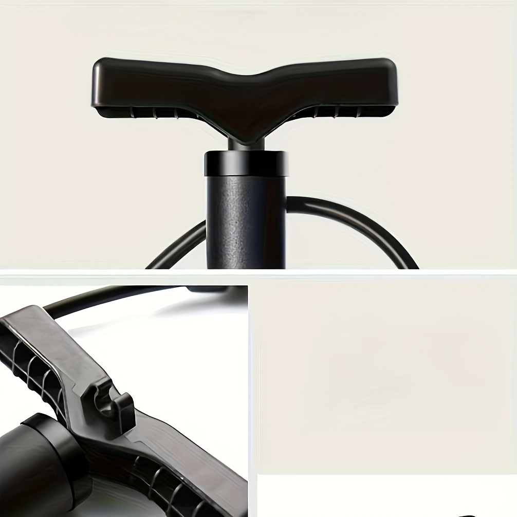 1pc portable bike pump with dual nozzle versatile manual air inflator for bicycles motorcycles sports balls and balloons schrader presta valve compatible lightweight durable details 6