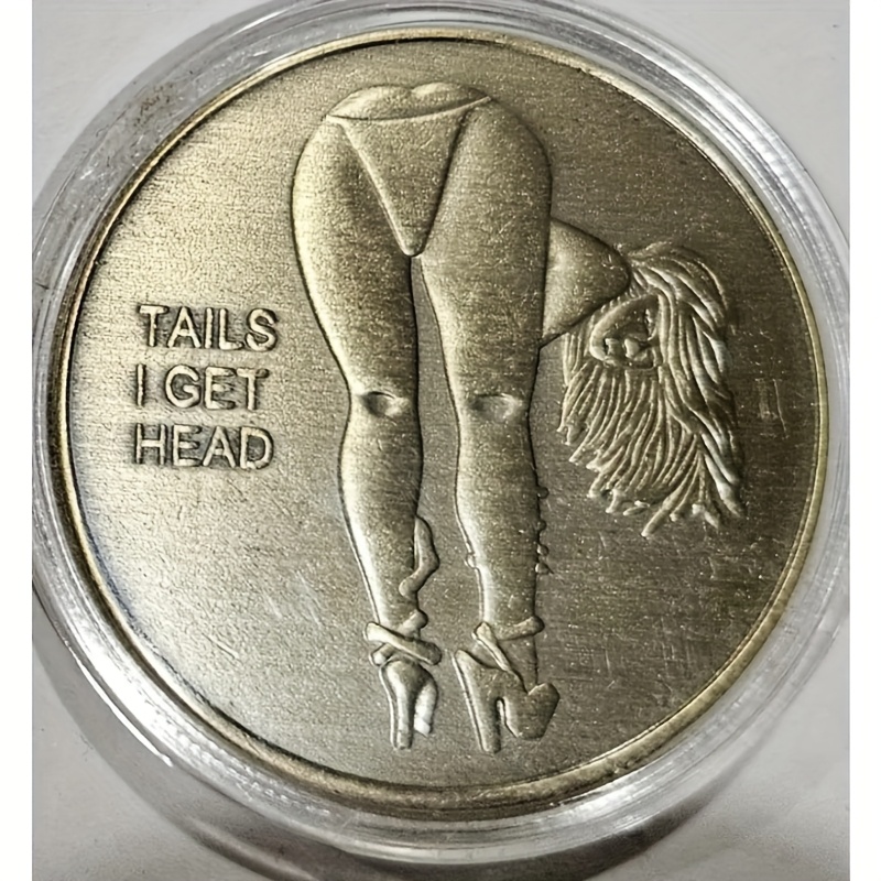 [One Vintage Bronze Commemorative Coin] Vintage Bronze Bikini Youngsters Commemorative Coin - Perfect for Party Favors, Christmas & Halloween Gifts, Golf Ball Markers & Playing Cards