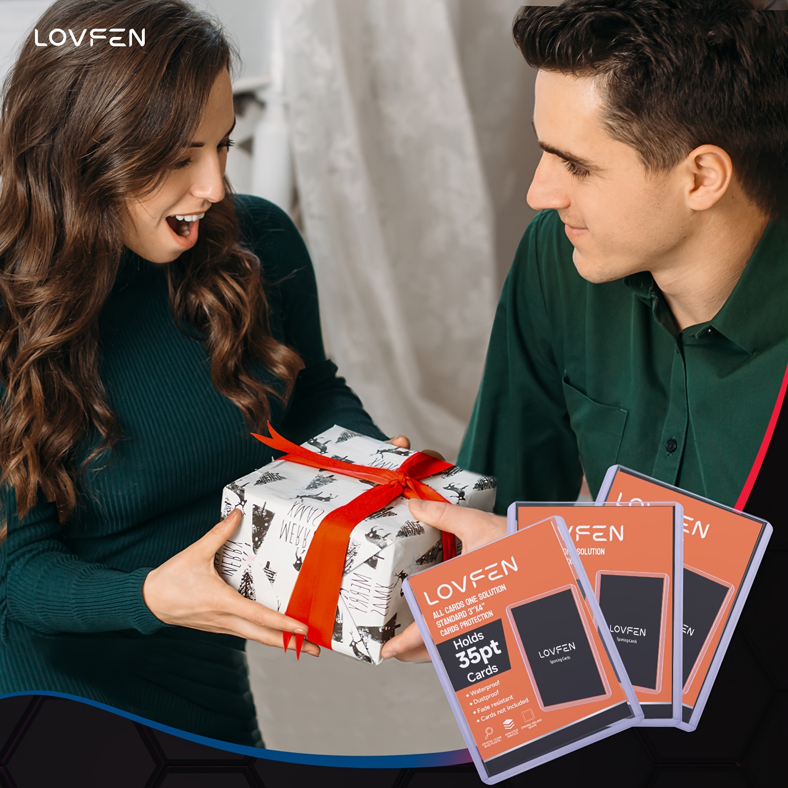 LOVFEN 1000CT Top * Card Sleeves - 500 Hard Plastic & 500 Soft Sleeves for  Baseball, Football Cards - 3&*; x 4&*; Trading Card Protectors - Durable Pr